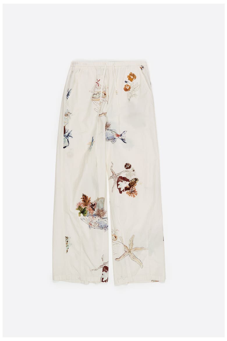 Cotton Jogger Trousers, Alternate, color, SEABED OFF WHITE