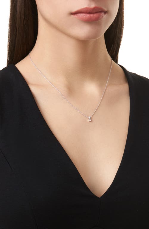 Bony Levy Diamond Pavé Initial Pendant Necklace In 18k White Gold - I