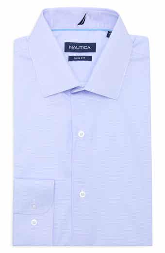 Nautica Slim Fit Micro Check Dress Shirt