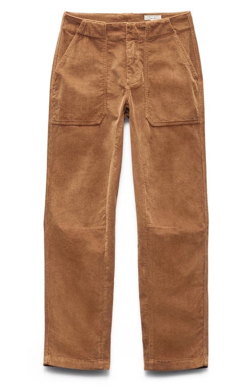 Rag & Bone Leyton Corduroy Straight Leg Pants In Brown