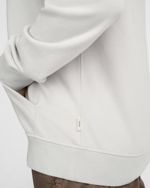 Onia Terry Pullover Hoodie In Gray