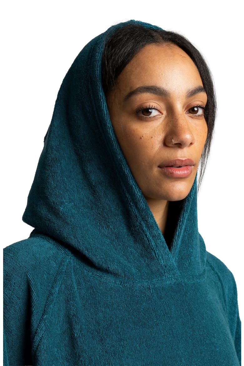 Poncho Towel Change Robe, Alternate, color, Deep Teal