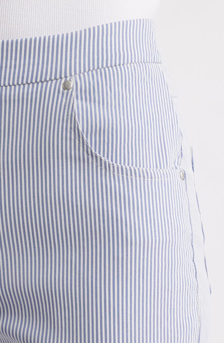 Hue Spring Stripe Cigarette Pull-On Pants, Alternate, color,