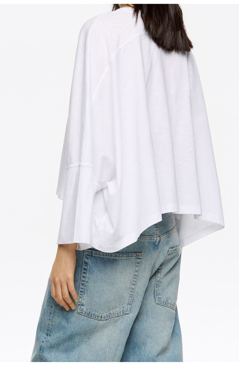 Bimba y Lola Oversize Cotton Shirt, Alternate, color, White