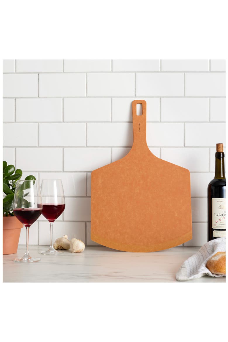 BBQ 2-Piece Plant-Fiber Wood Pizza Peel & Cutter Set, Alternate, color, NATURAL