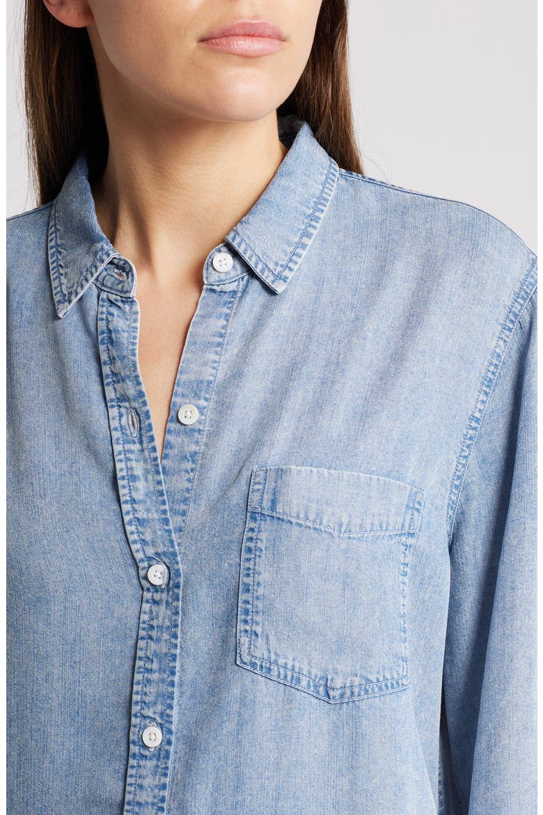 Ingrid Chambray Shirt, Alternate, color, MED VINTAGE CLOUD WASH