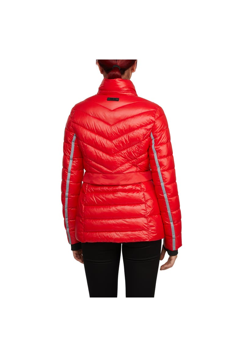 Women's Bailey Packable Lightweight Puffer Thinsulate with Detachable Hood, Alternate, color, Current Red
