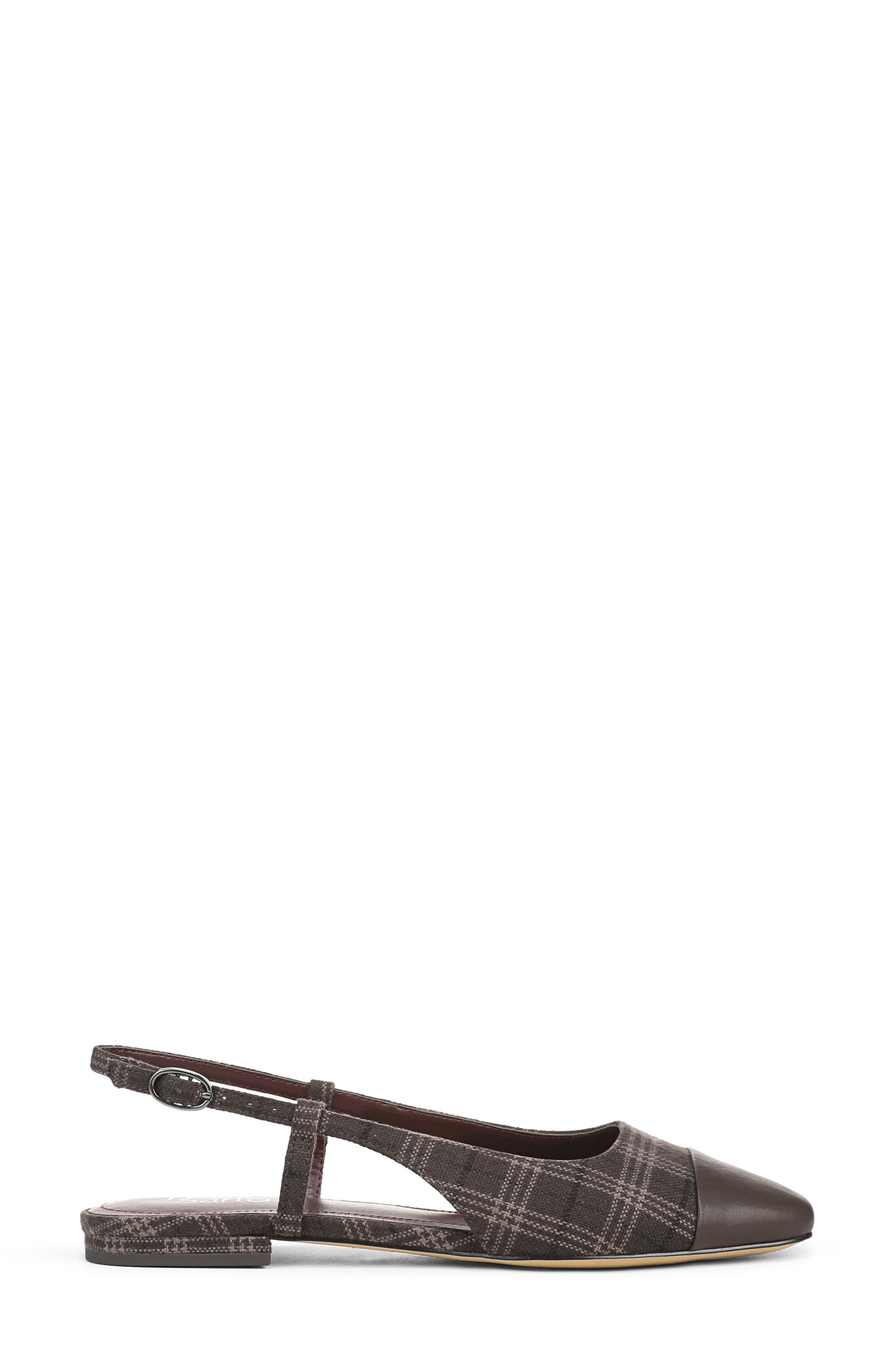 Virai Slingback Flat, Alternate, color, BROWN
