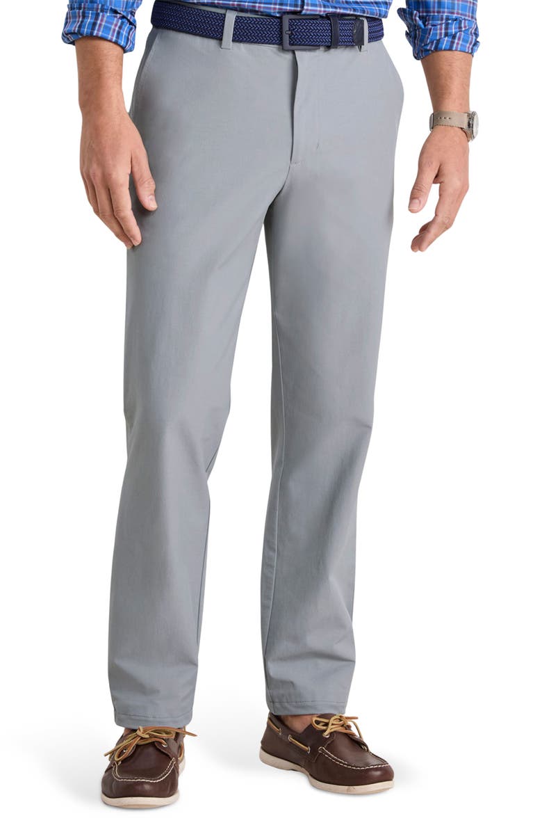 vineyard vines On-The-Go Straight Leg Performance Pants, Main, color, Ultimate Gray