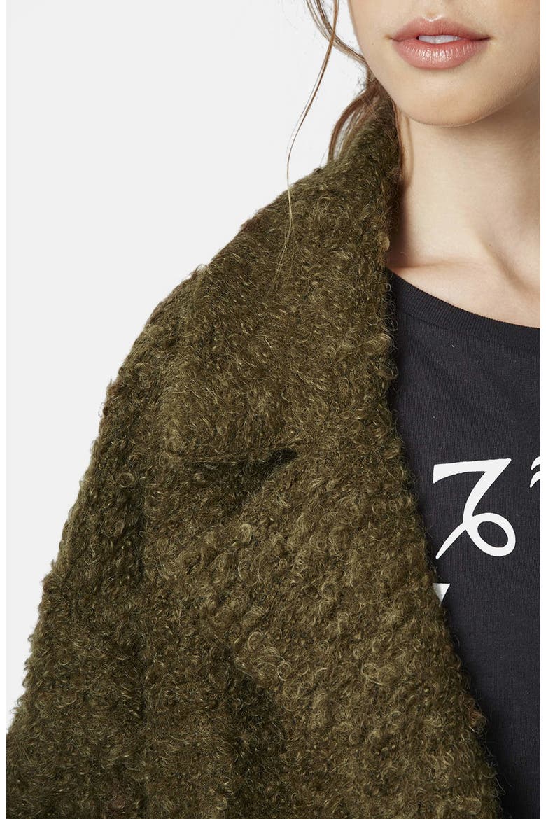 'Amelie' Slouchy Boyfriend Coat, Alternate, color, OLIVE