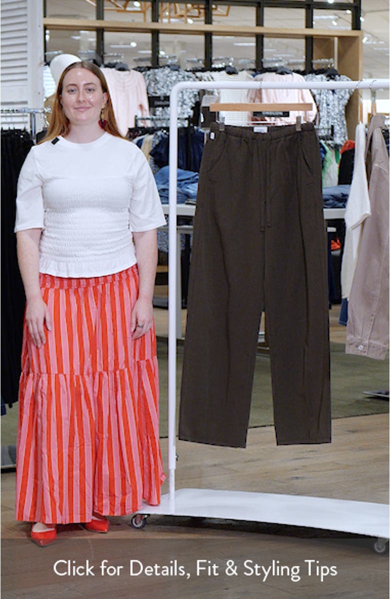 Aurora Pull-On Stretch Cotton Pants, sales video thumbnail