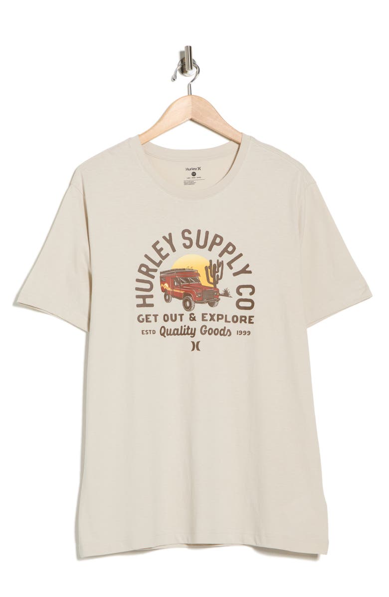 Hurley Deserted Graphic T-Shirt, Alternate, color, Bone