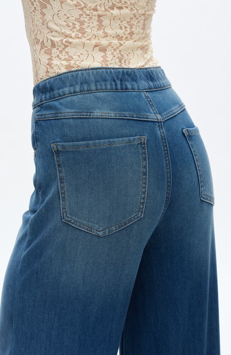 Bayeas High Waist Wide Leg Jeans, Alternate, color, Medium Blue