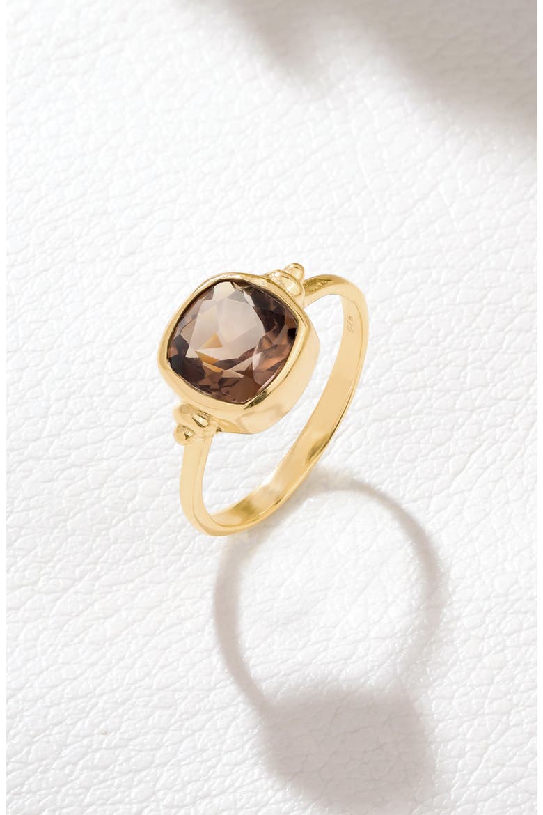 Gemstone Ring, Alternate, color, BROWN