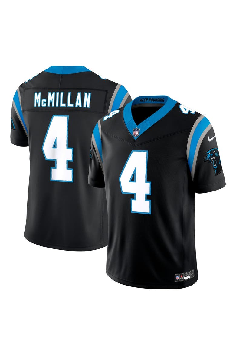 Men's Nike Tetairoa McMillan Black Carolina Panthers Team Vapor F.U.S.E. Stitched Limited Jersey, Main, color, Black