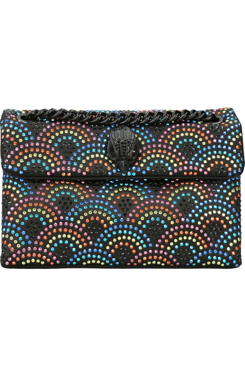 Kurt Geiger London Mini Kensington Embellished Fabric Convertible Crossbody Bag, Main, color,
