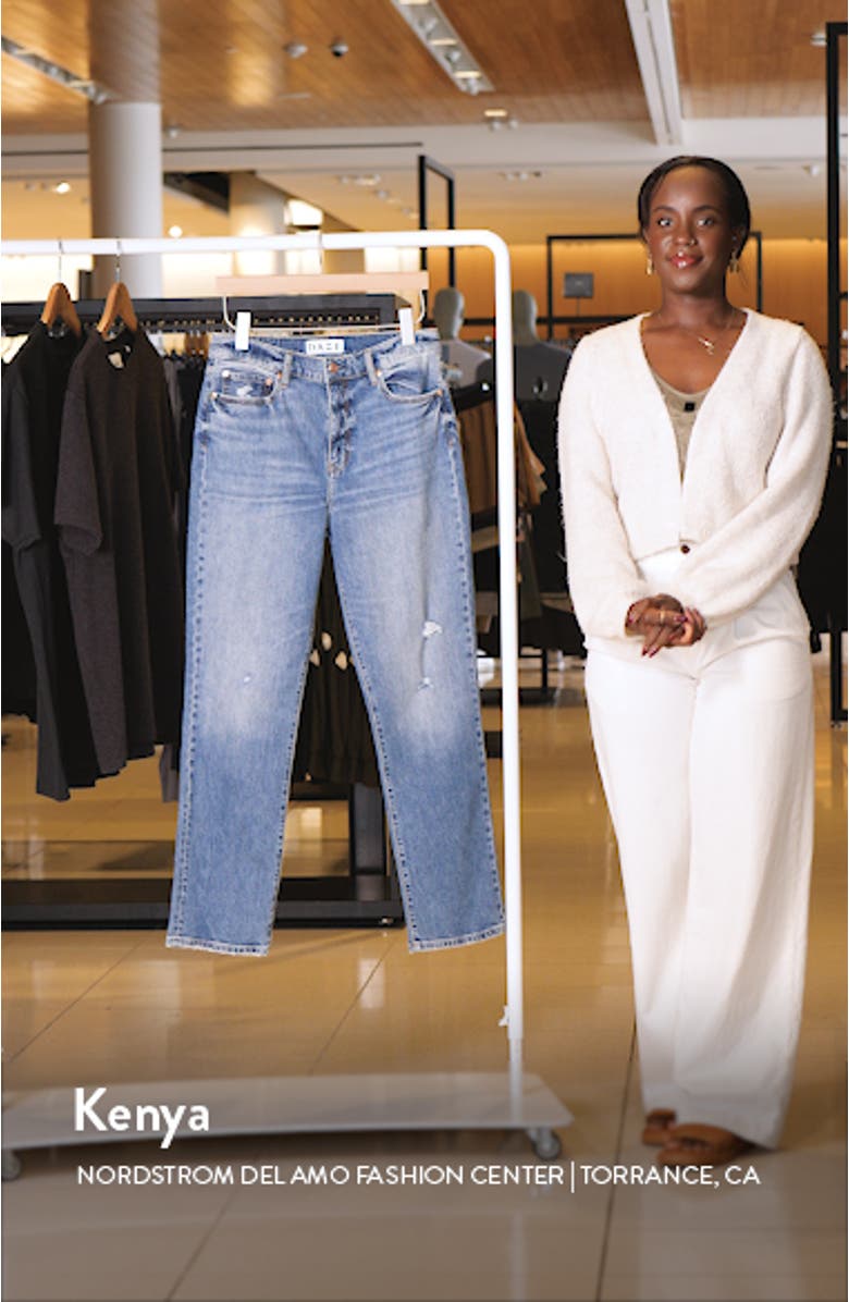 Smarty Pants High Waist Ankle Slim Straight Leg Jeans, sales video thumbnail