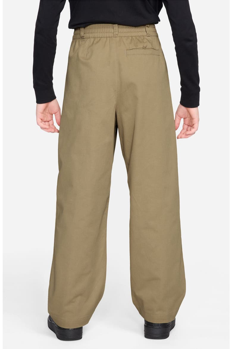 Kids' Sportswear Club Slim Fit Pants, Alternate, color, PARACHUTE BEIGE/ WHITE