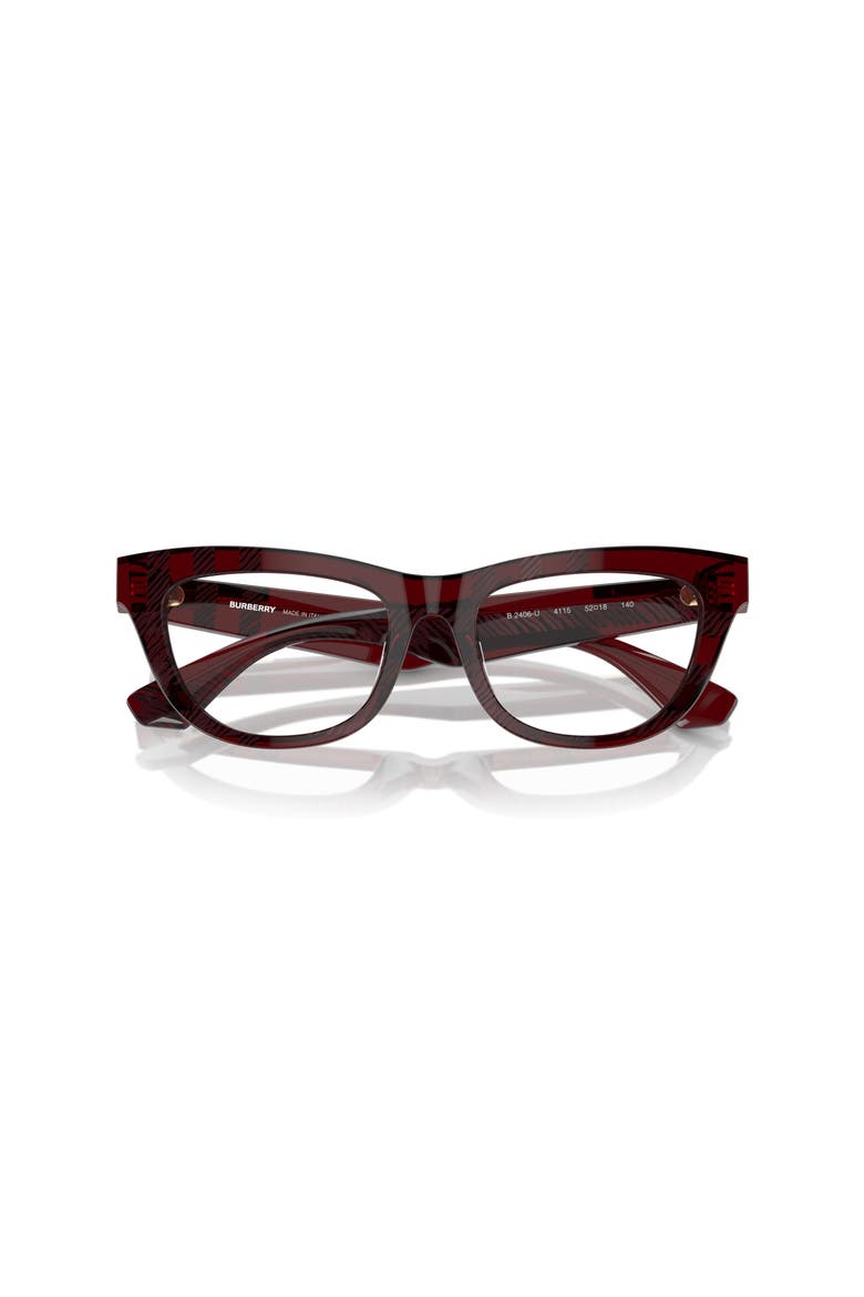 52mm Rectangle optical glasses, Alternate, color, Red