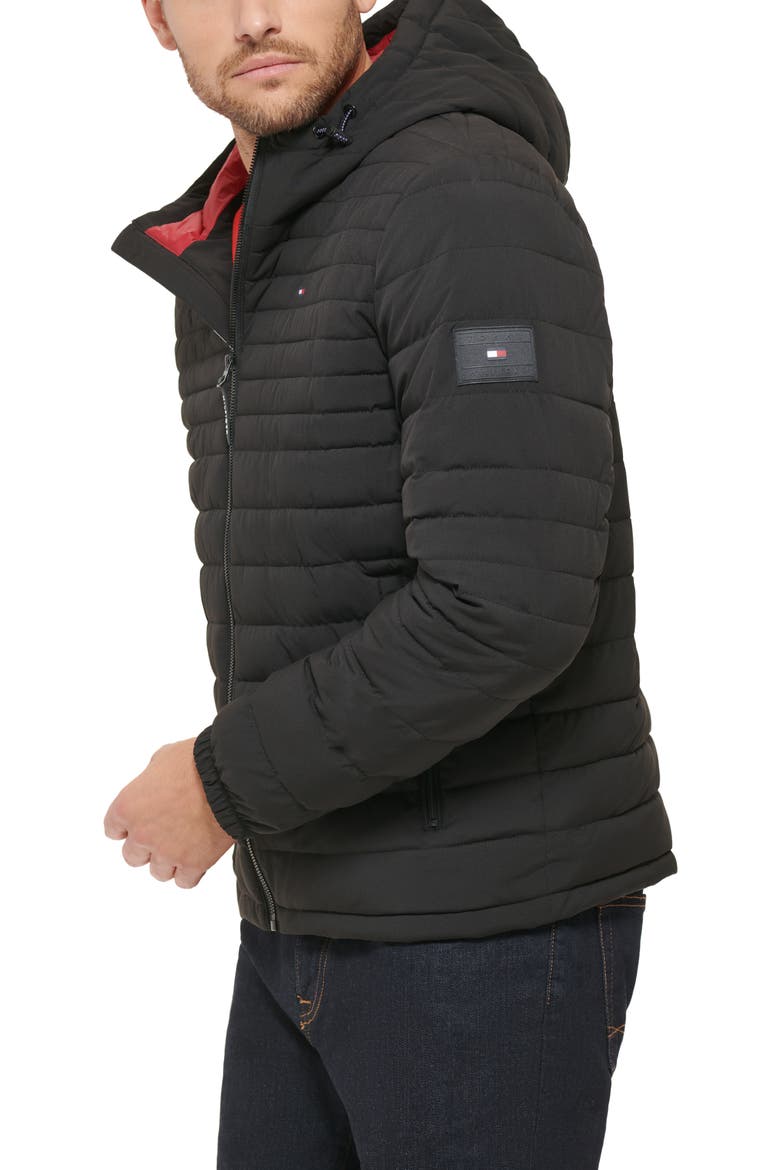 Quilted Zip Jacket, Alternate, color, BLACK