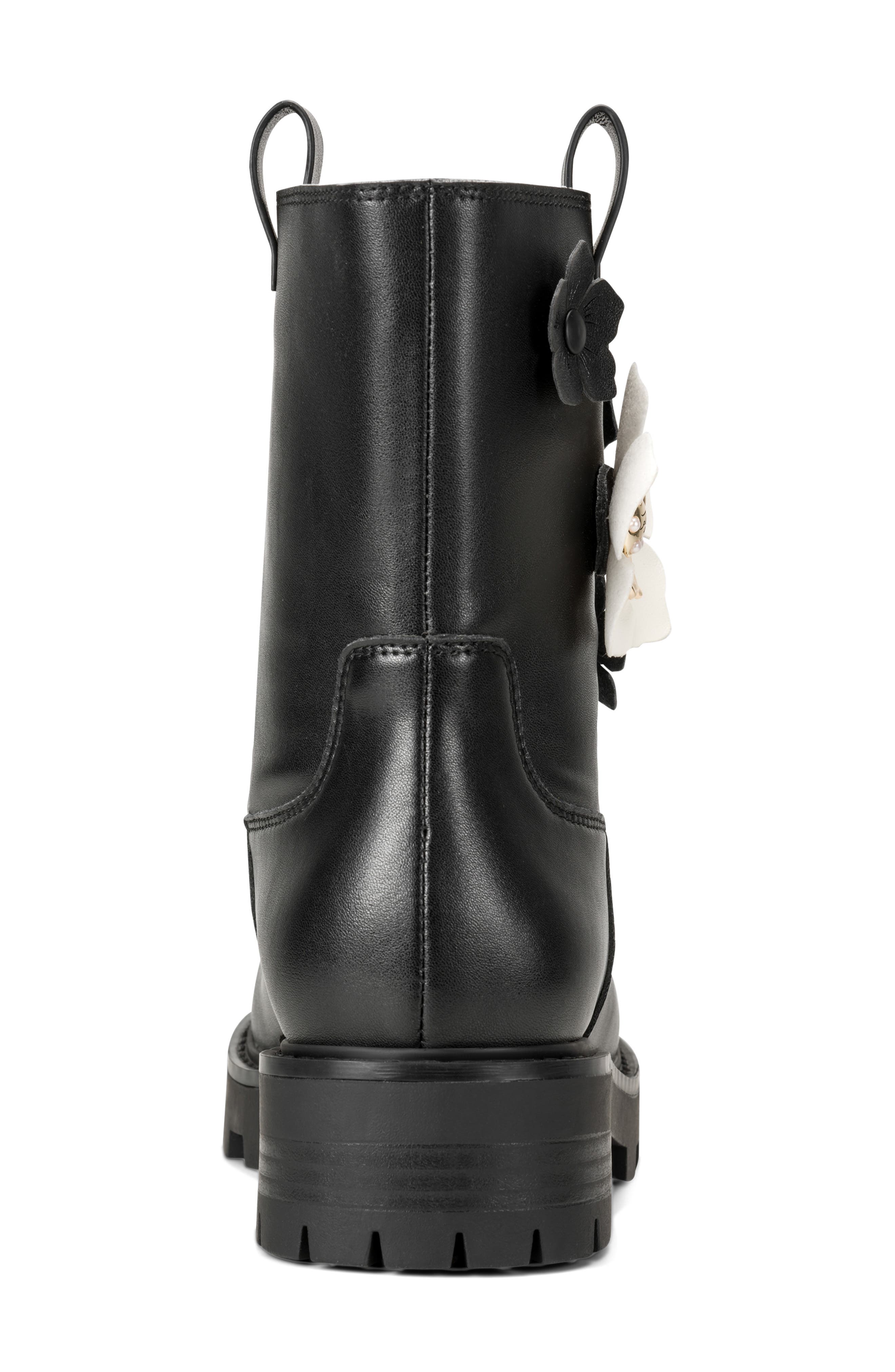 Medina Lug Sole Bootie, Alternate, color, BLACK/ CREAM