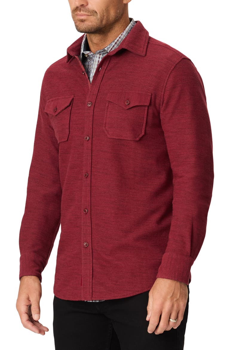 Burstead Knit Shirt Jacket, Alternate, color, BURGUNDY