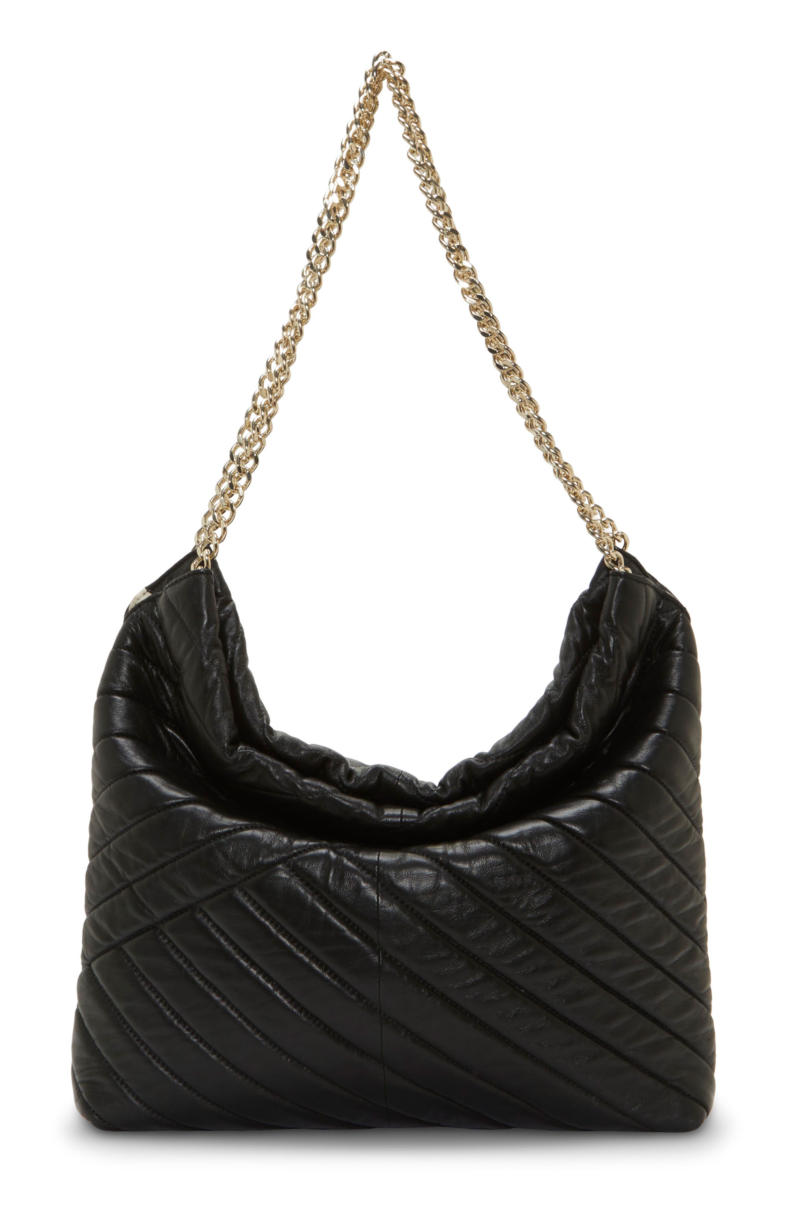 Vince Camuto Pehri Quilted Leather Shoulder Bag, Main, color, 