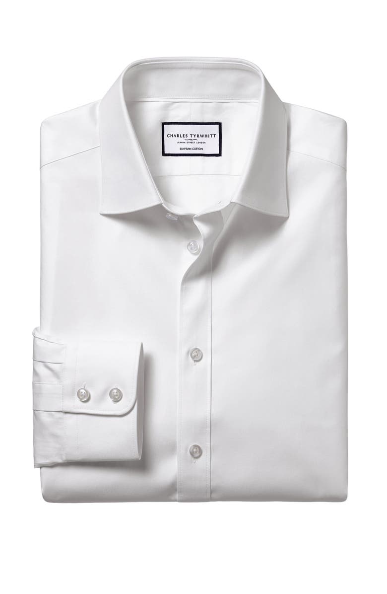 Charles Tyrwhitt Egyptian Cotton Twill Slim Fit Shirt Single Cuff, Alternate, color, 