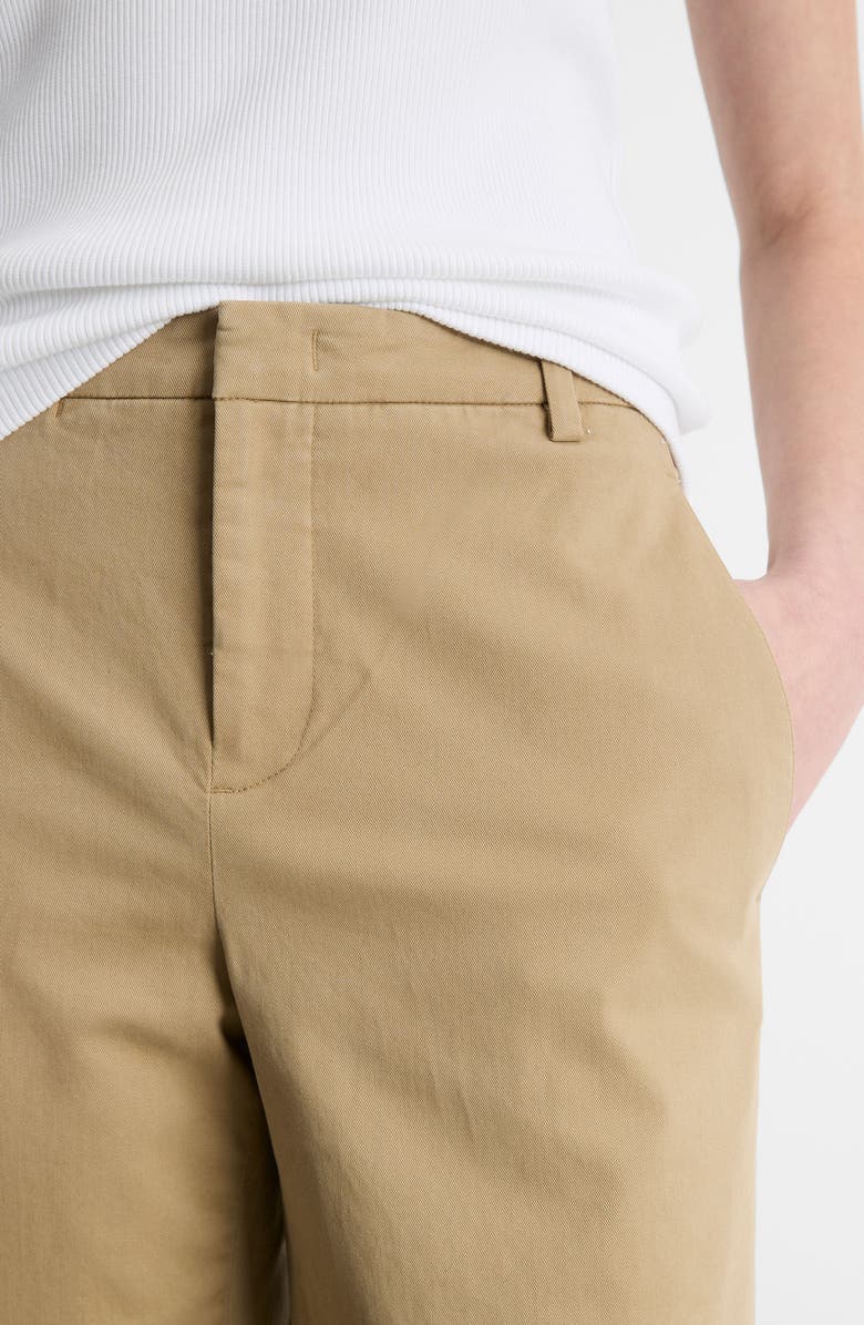 Vince Stretch Cotton Bermuda Chino Shorts, Alternate, color, Desert