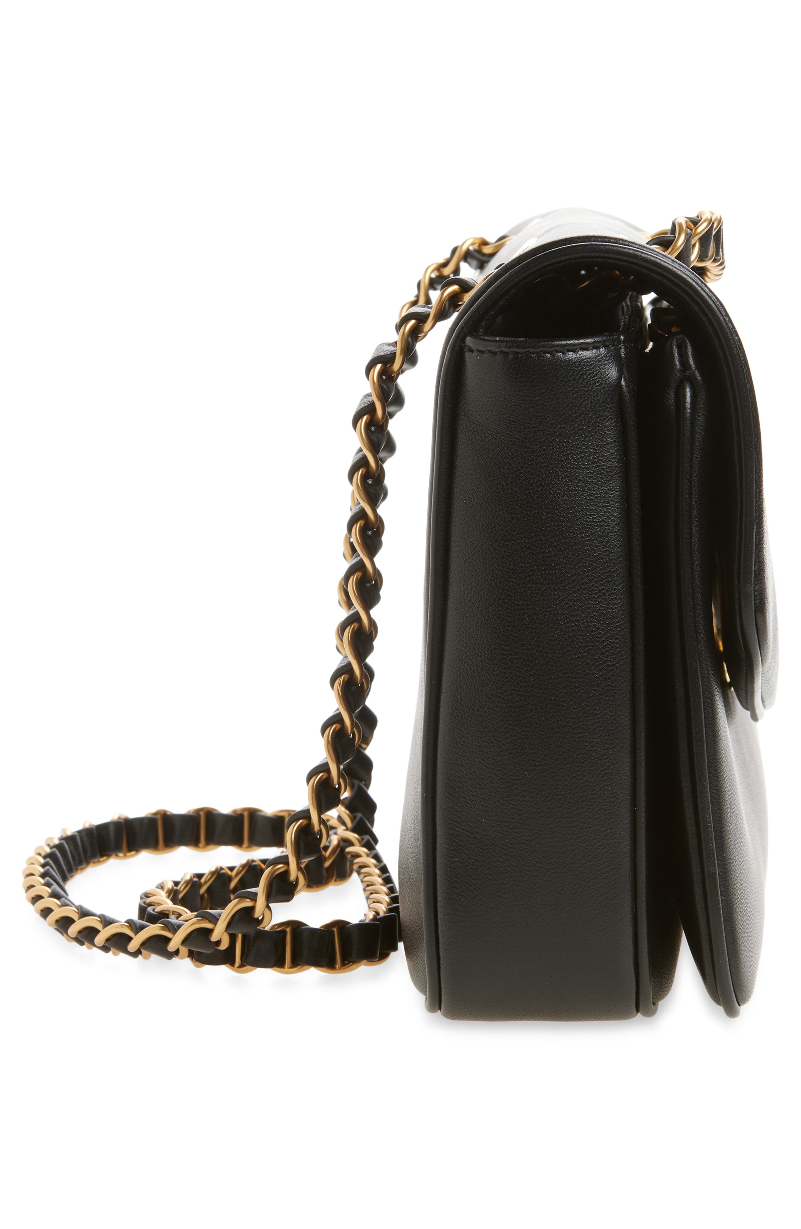 Valentino Garavani Djuna Shoulder Bag, Alternate, color, Black