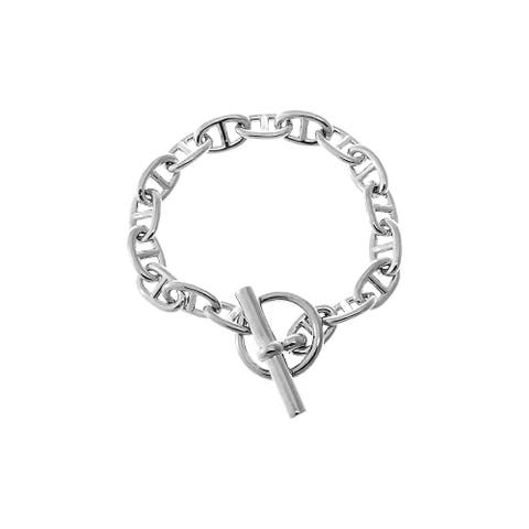 Chunky Anchor Link Toggle Bracelet