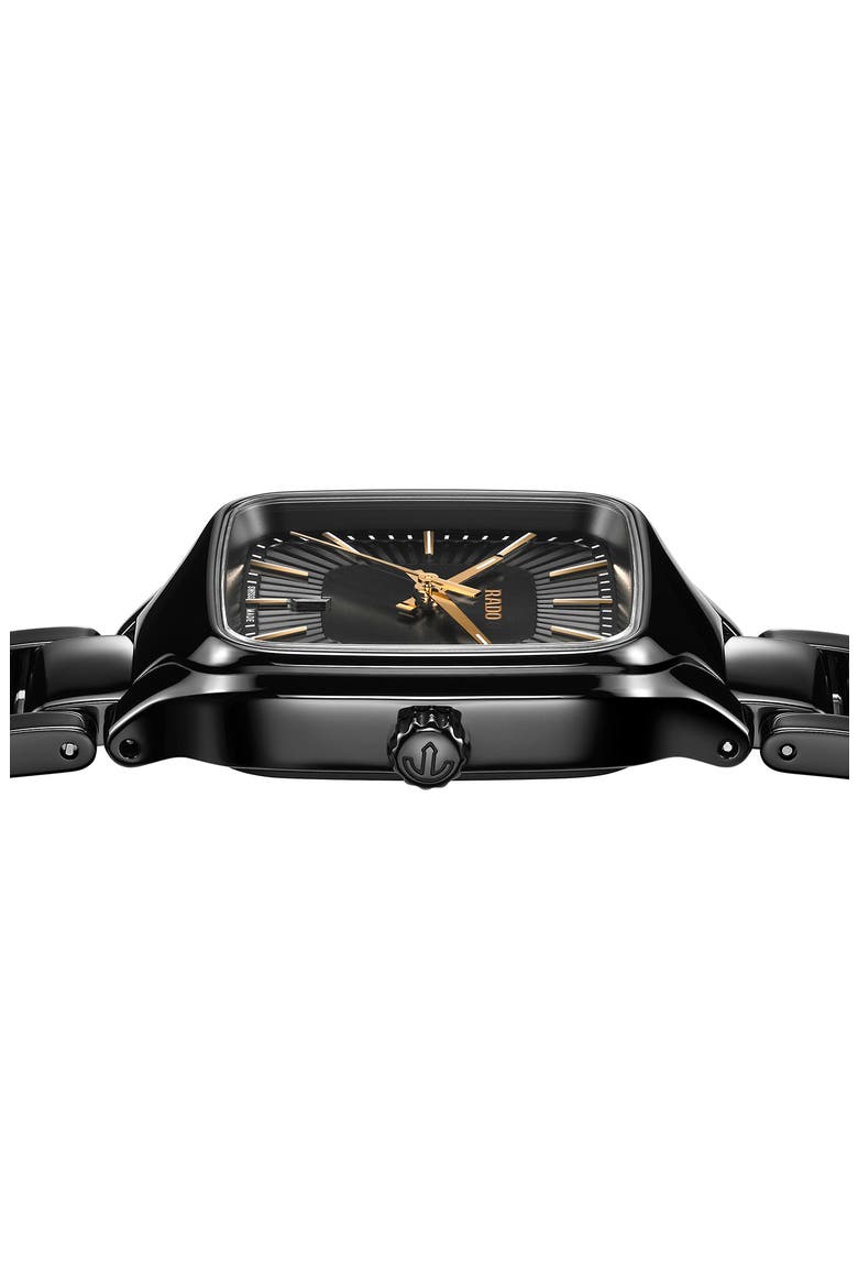 True Square Bracelet Watch, 29mm, Alternate, color, BLACK