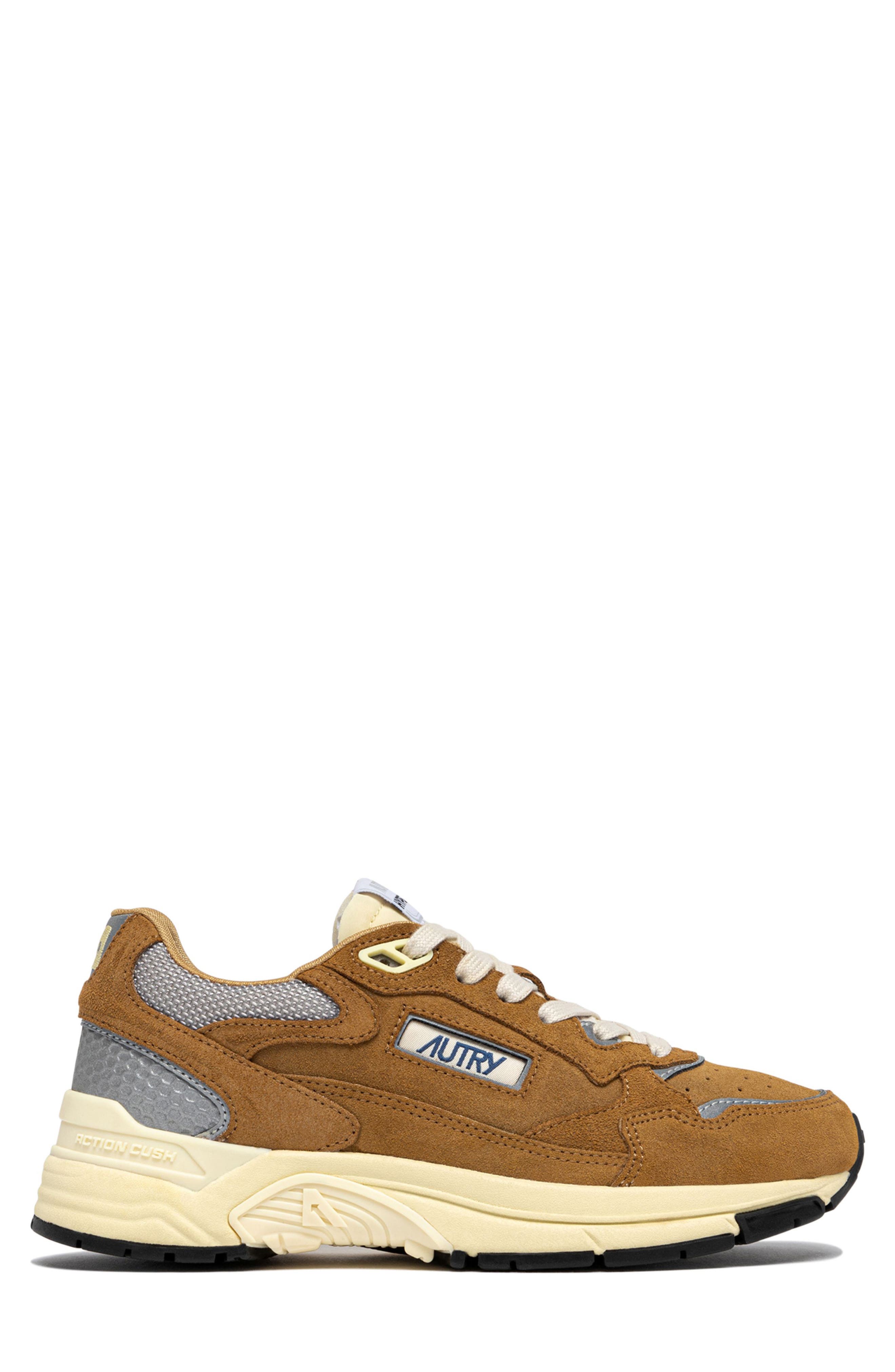AUTRY Hyperway Low Sneaker, Alternate, color, Cigar/ Silver