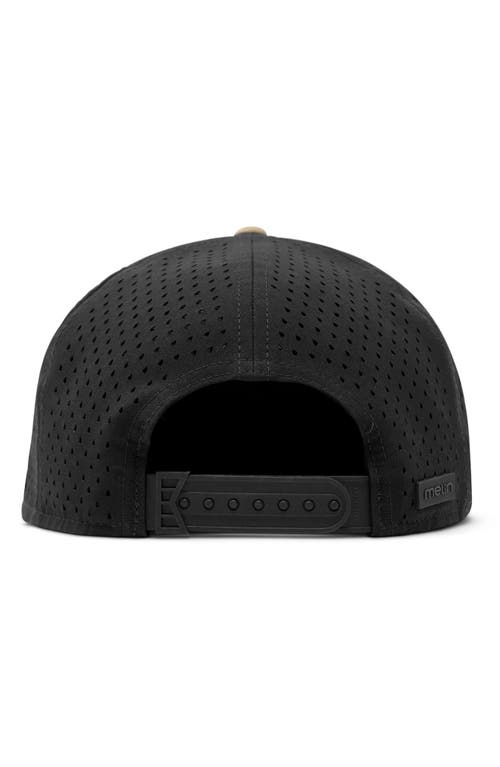 Melin Trenches Icon Hydro Performance Snapback Hat In Neutral