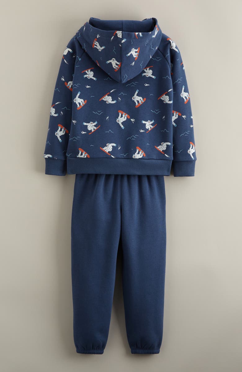Tucker + Tate Kids' Print Hoodie & Joggers Set, Alternate, color, Navy Yeti Snowboard- Navy
