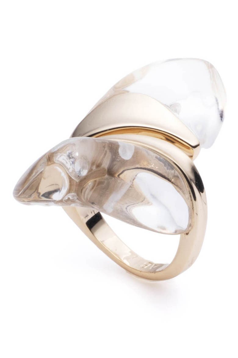 Liquid Lucite® Sculptural Ring, Alternate, color, CLEAR