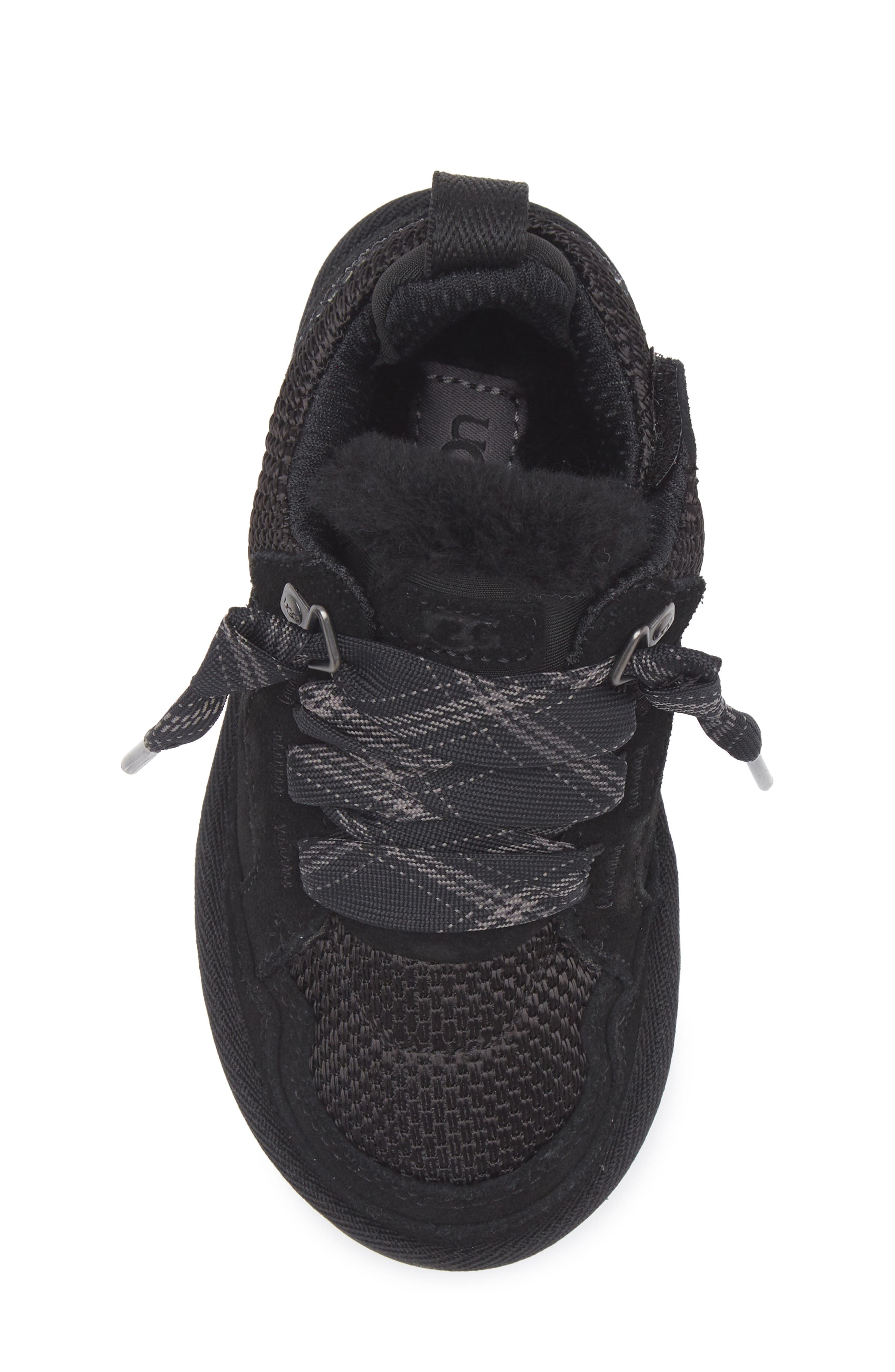 UGG<sup>®</sup> Kids' Lo Lowmel Sneaker, Alternate, color, Black