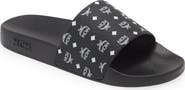MCM Monogram Print Rubber Slides