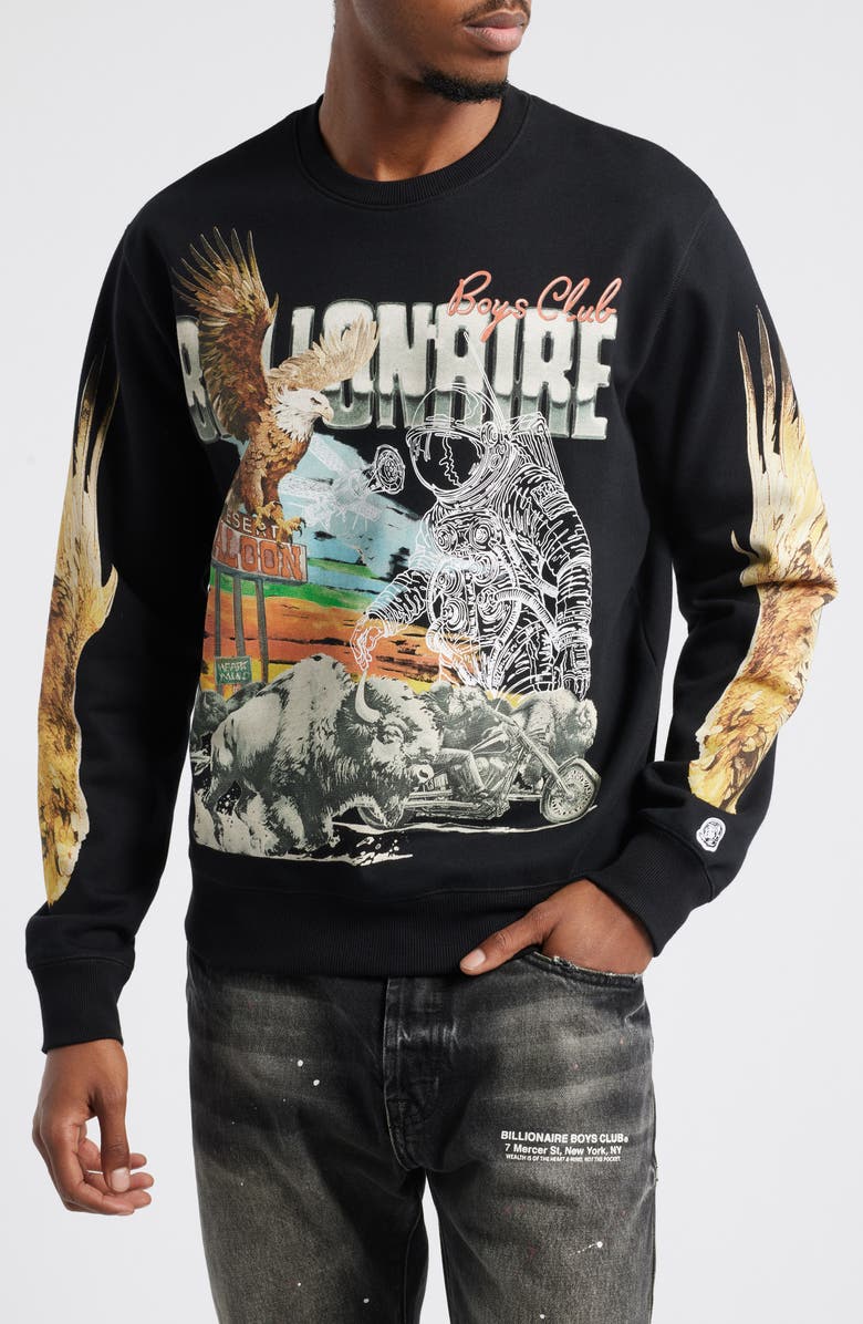 Billionaire Boys Club BB Desert Eagle Crewneck Sweatshirt, Main, color, 
