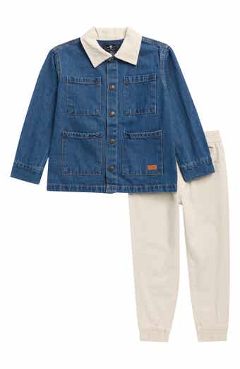 Kids' Denim Jacket & Joggers Set