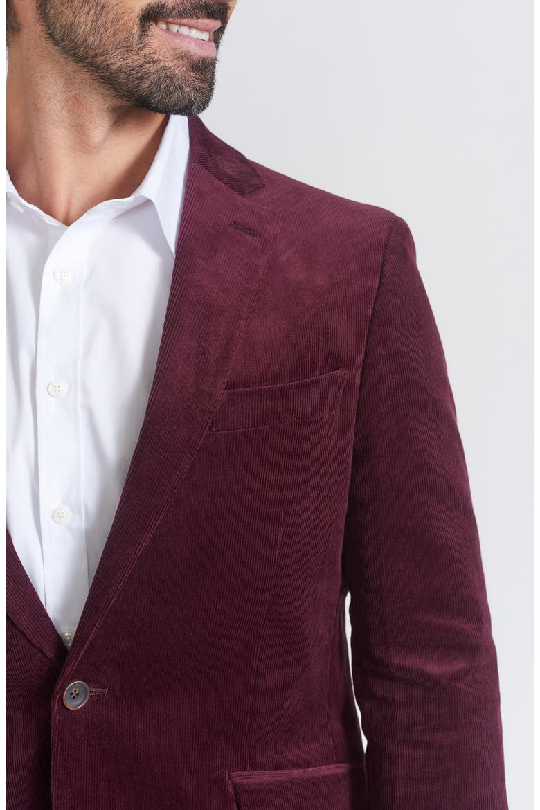 Corduroy Sport Coat, Alternate, color, BURGUNDY