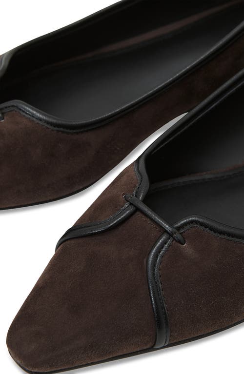 Reiss Evelyn Ballet Flat In Brown