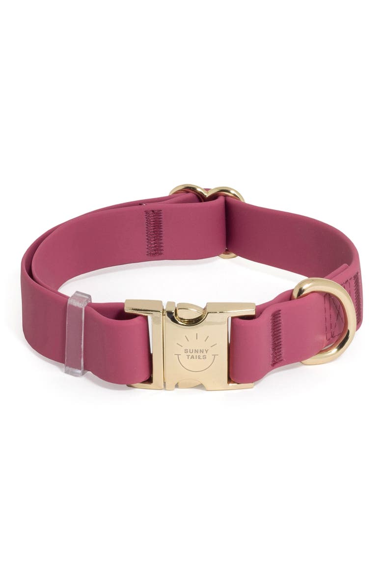 Cloud Waterproof Dog Collar, Main, color, MULBERRY BURGUNDY