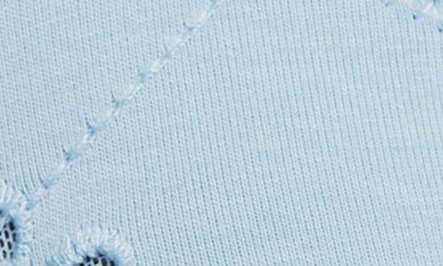 Free People Intimately Fp Home Grown Stretch Cotton Eyelet Underwire Bra In Clear Sky