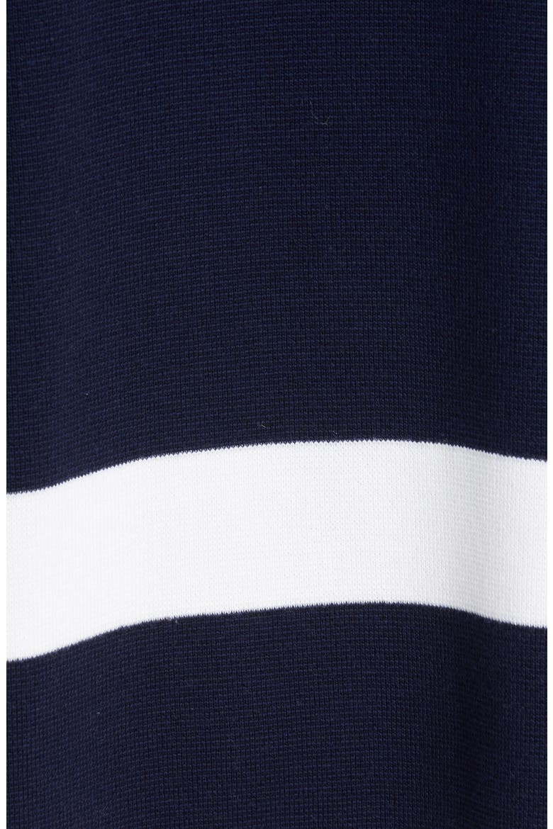 High/Low Milano Knit Cardigan, Alternate, color, NAVY/IVORY