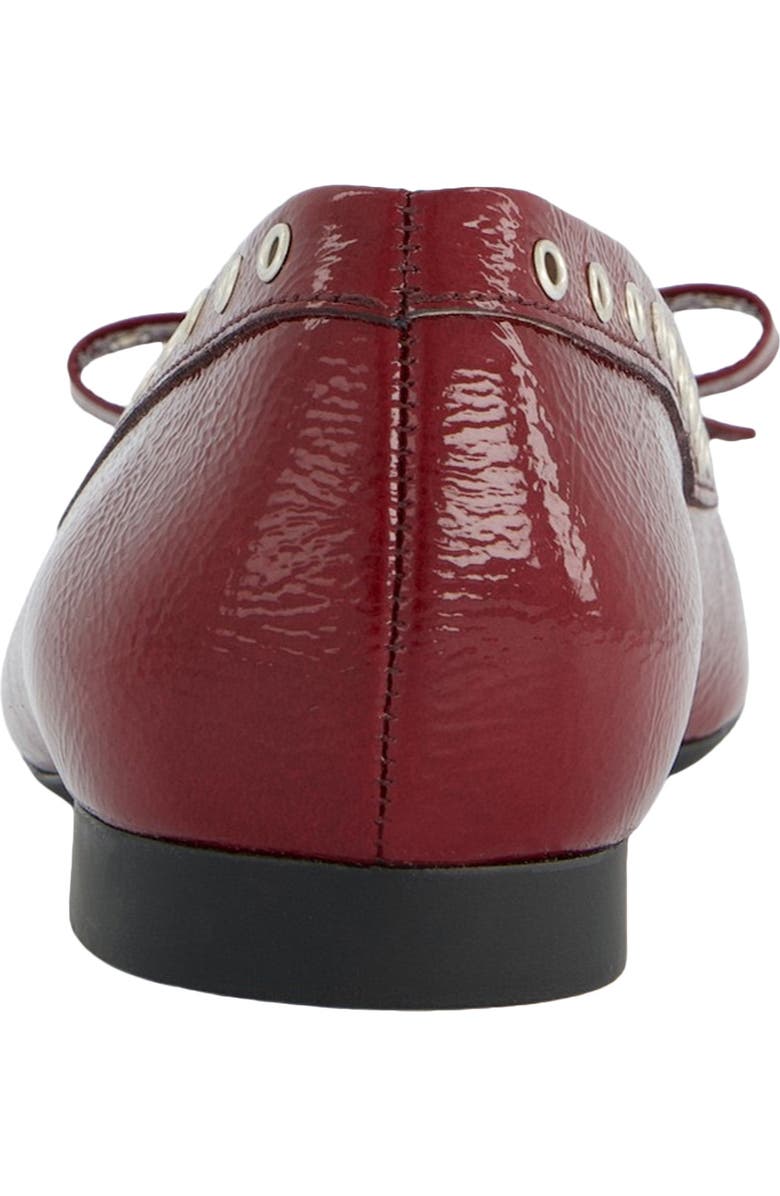 Paul Green Chrissy Grommet Ballet Flat, Alternate, color, Rubin Crinkled Patent