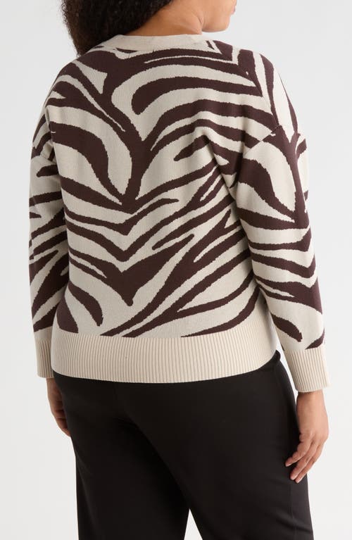 T Tahari V-neck Double Knit Cardigan In Neutral