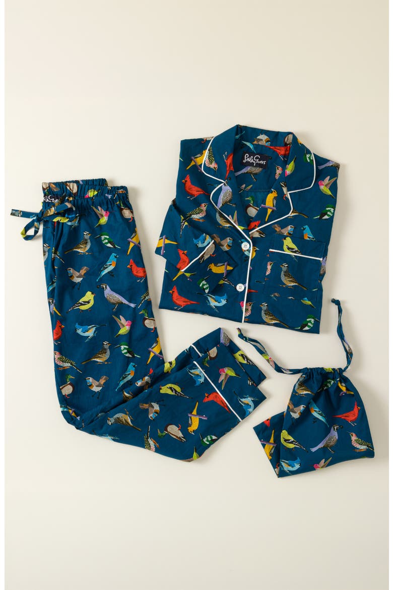 Early Bird Pajama Gift Set, Alternate, color, Blue