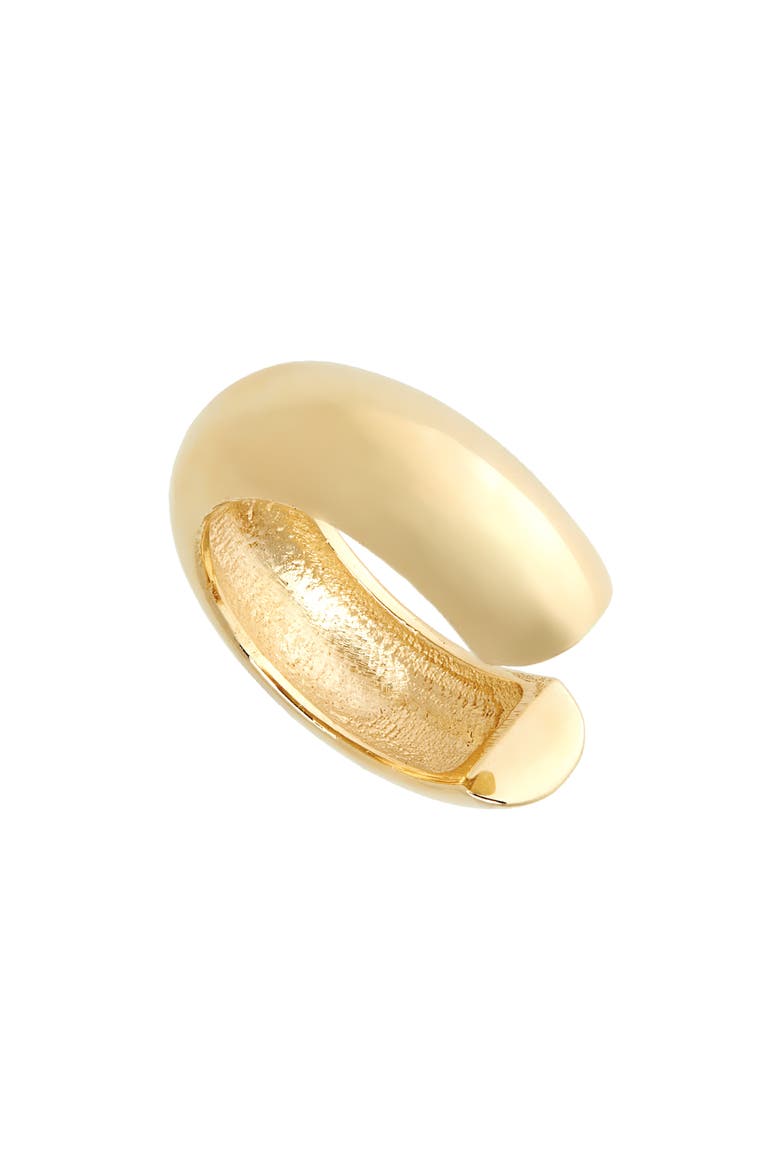 Wide Ear Cuff, Alternate, color, YELLOW GOLD