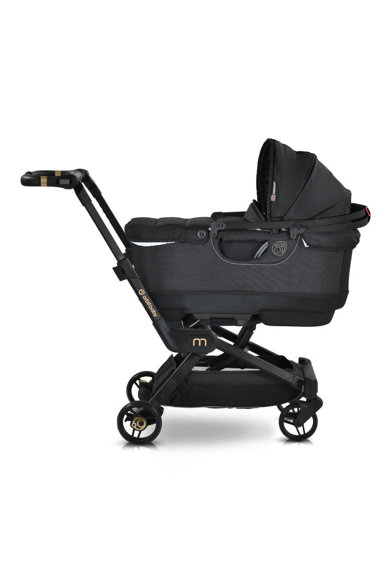 M+ Stroll & Lounge Bassinet & Stroller Travel System, Alternate, color, SURF/ BLACK L/ BLACK